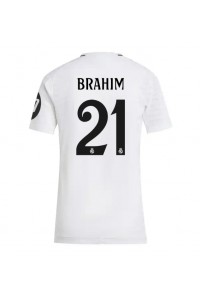 Real Madrid Brahim Diaz #21 Fotballdrakt Hjemme Klær Dame 2024-25 Korte ermer